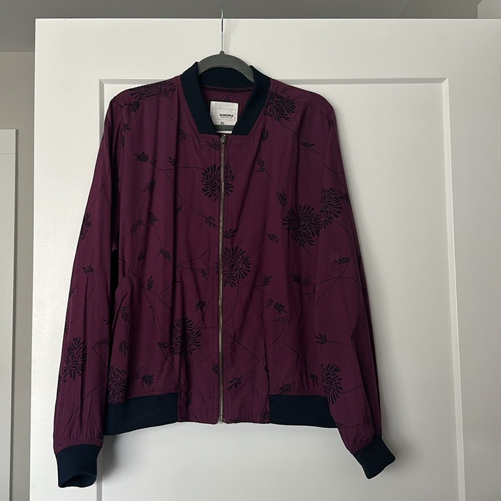 Sonoma Plum Floral Jacket - XL